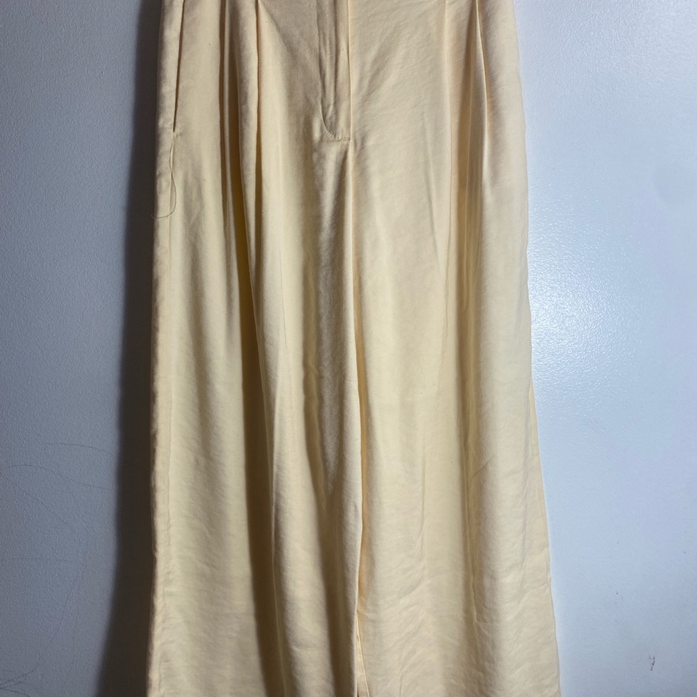 Topshop Tan Gold Maxi A-Line Skirt Casual